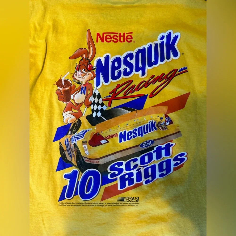 NASCAR! Scott Riggs Nesquick Racing tee - Picture 2 of 5